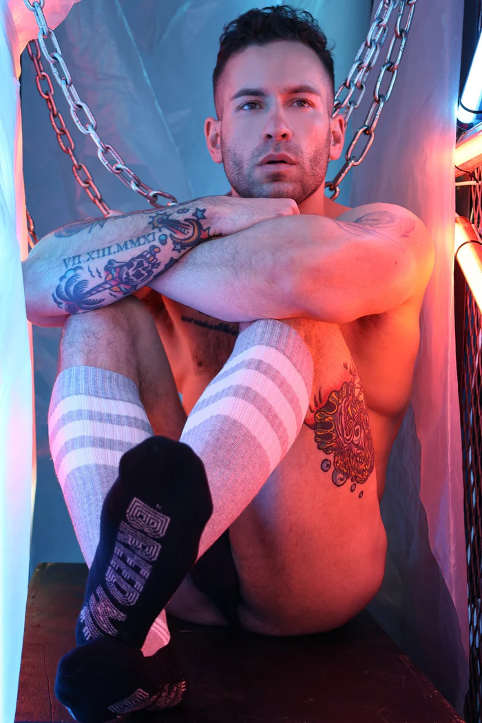 BREEDWELL RETRO REMIX SOCKS - GRAY