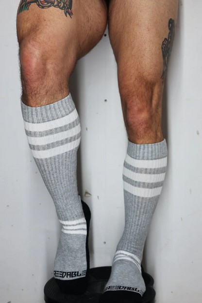 BREEDWELL RETRO REMIX SOCKS - GRAY