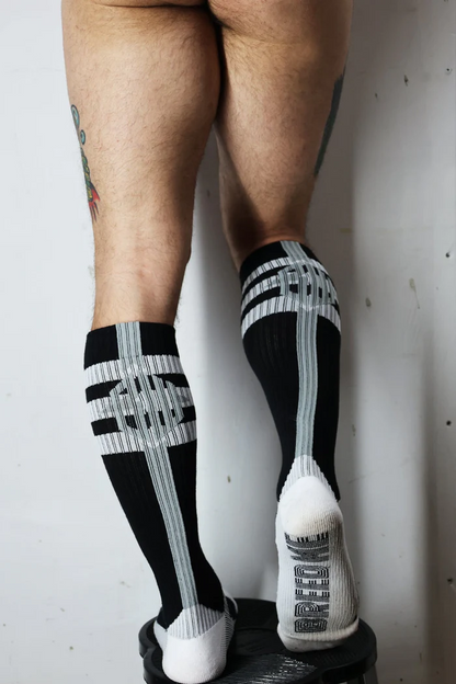 BREEDWELL RETRO REMIX SOCKS - BLACK