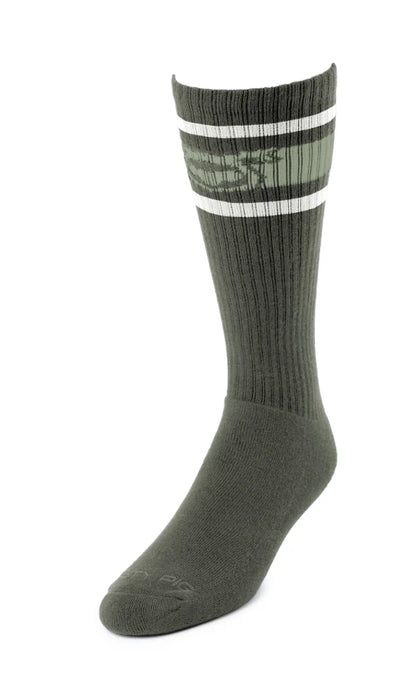 NASTY PIG HOOKD UP SOCKS - ARMY GREEN/BLACK