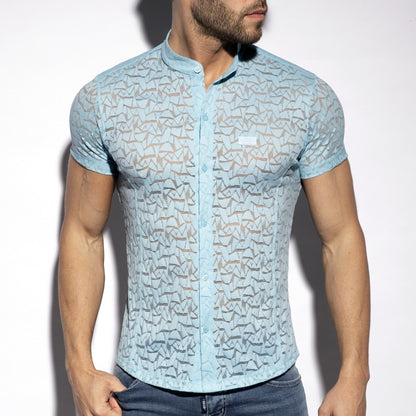 ES SPIDER SHORT SLEEVE SHIRT - SKY BLUE