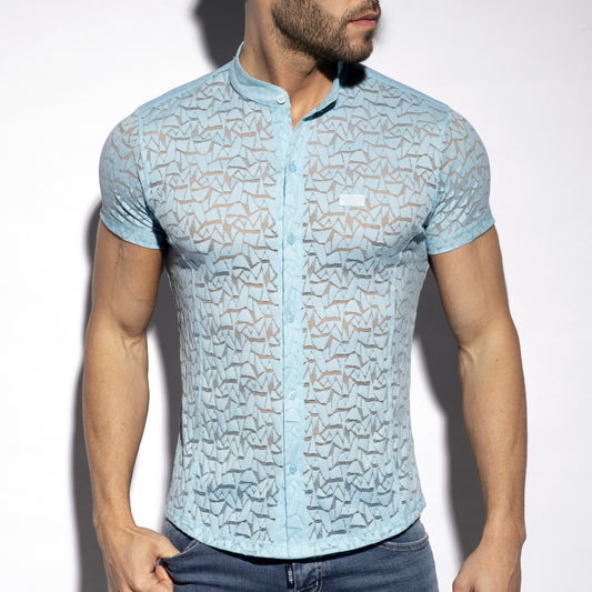 ES SPIDER SHORT SLEEVE SHIRT - SKY BLUE
