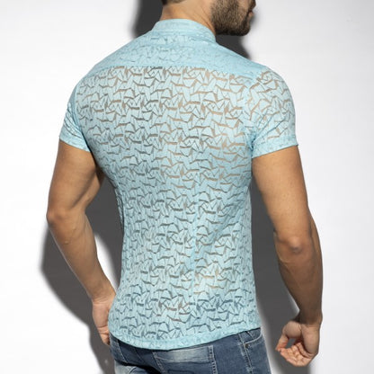 ES SPIDER SHORT SLEEVE SHIRT - SKY BLUE