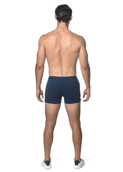 ST33LE 3” STRETCH KNIT JEAN SHORTS PEACOAT