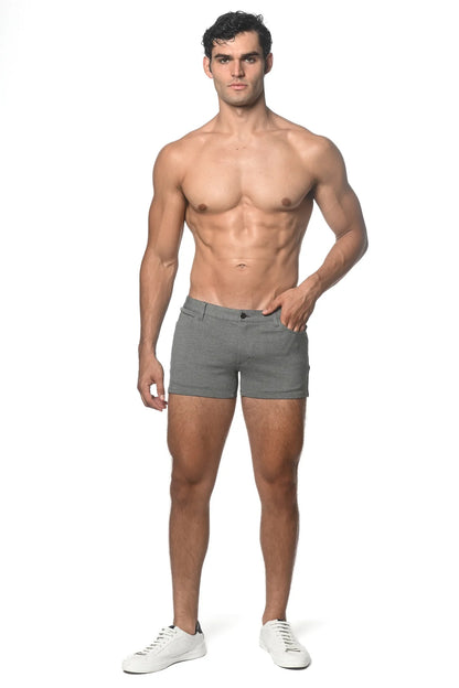 ST33LE 3” STRETCH KNIT JEAN SHORTS LUNAR