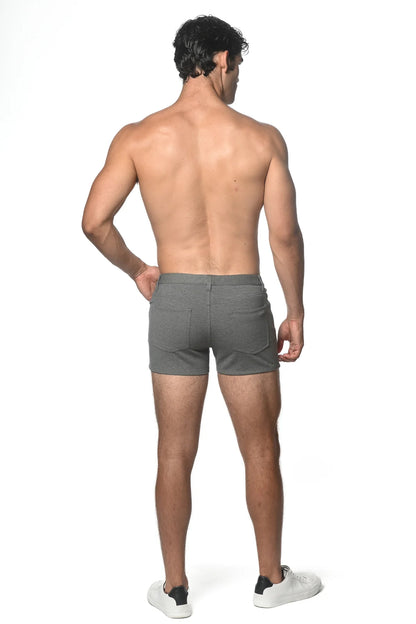 ST33LE 3” STRETCH KNIT JEAN SHORTS LUNAR