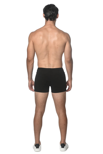 ST33LE 3” STRETCH KNIT JEAN SHORTS BLACK