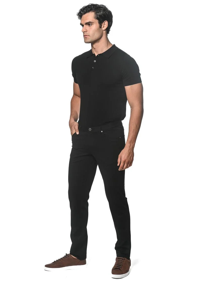 POSTMARC 5 POCKET STRETCH KNIT JEANS - BLACK – Graffitti