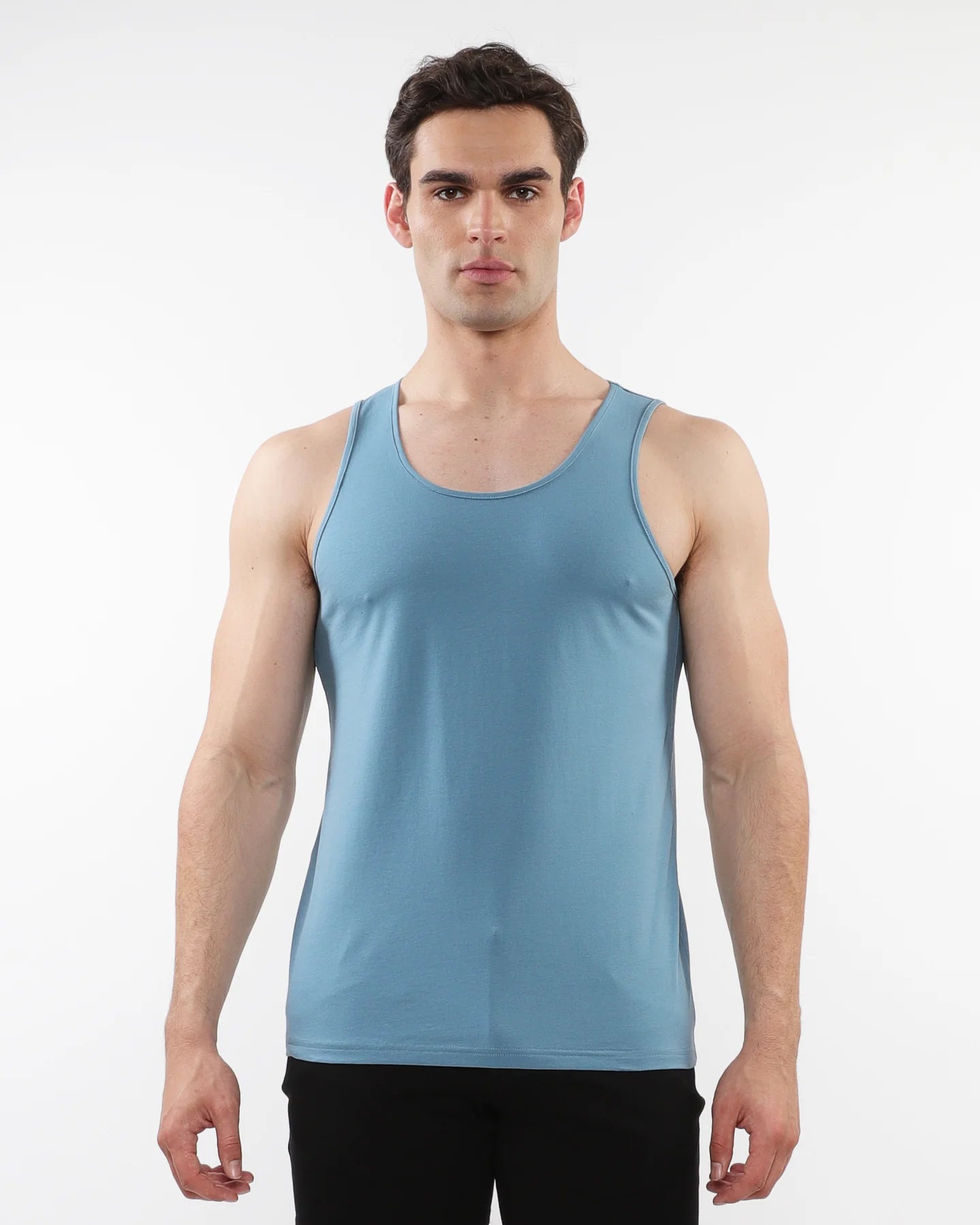 ST33LE LASER CUT STRETCH JERSEY TANK BLUEPRINT