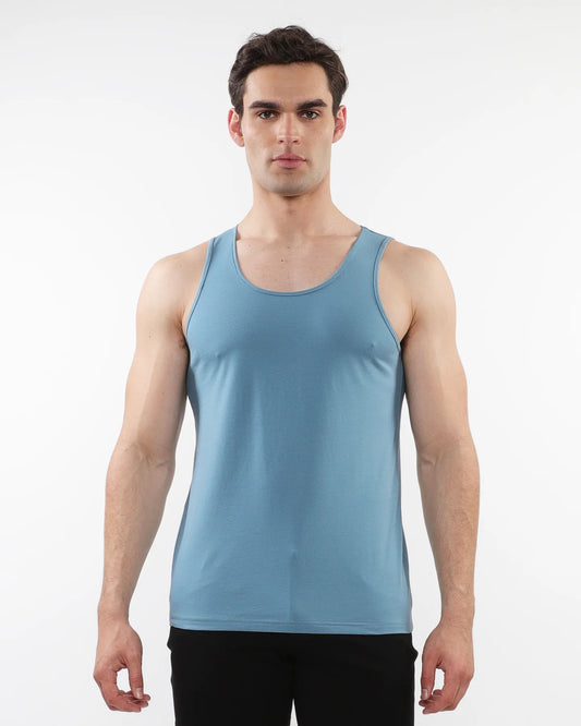 ST33LE LASER CUT STRETCH JERSEY TANK BLUEPRINT