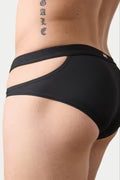 AWRY SURGE SPLIT SWIM BRIEF - BLACK