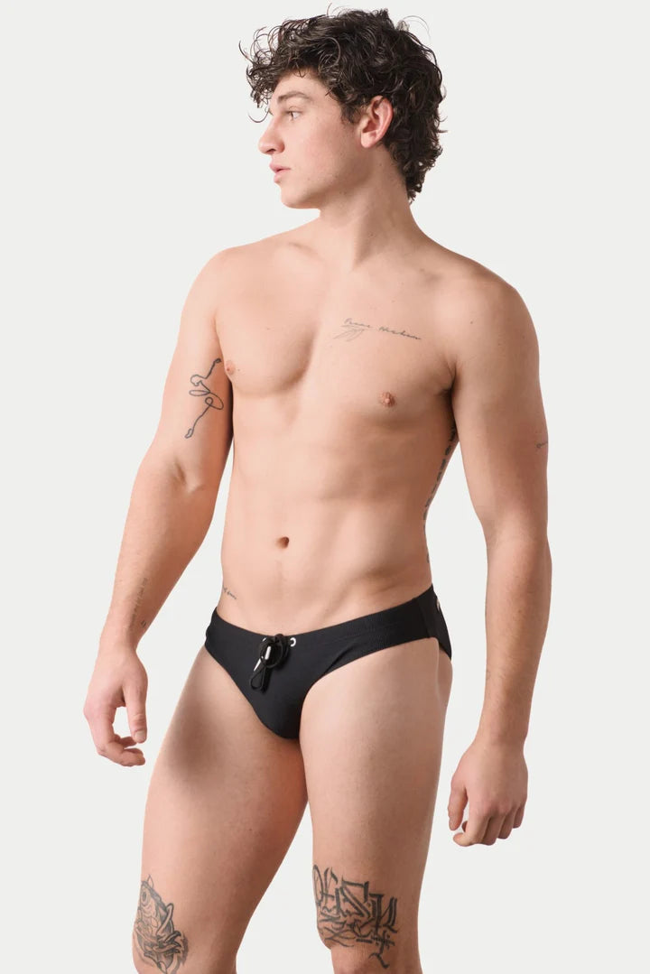 AWRY SURGE SWIM BRIEF - BLACK