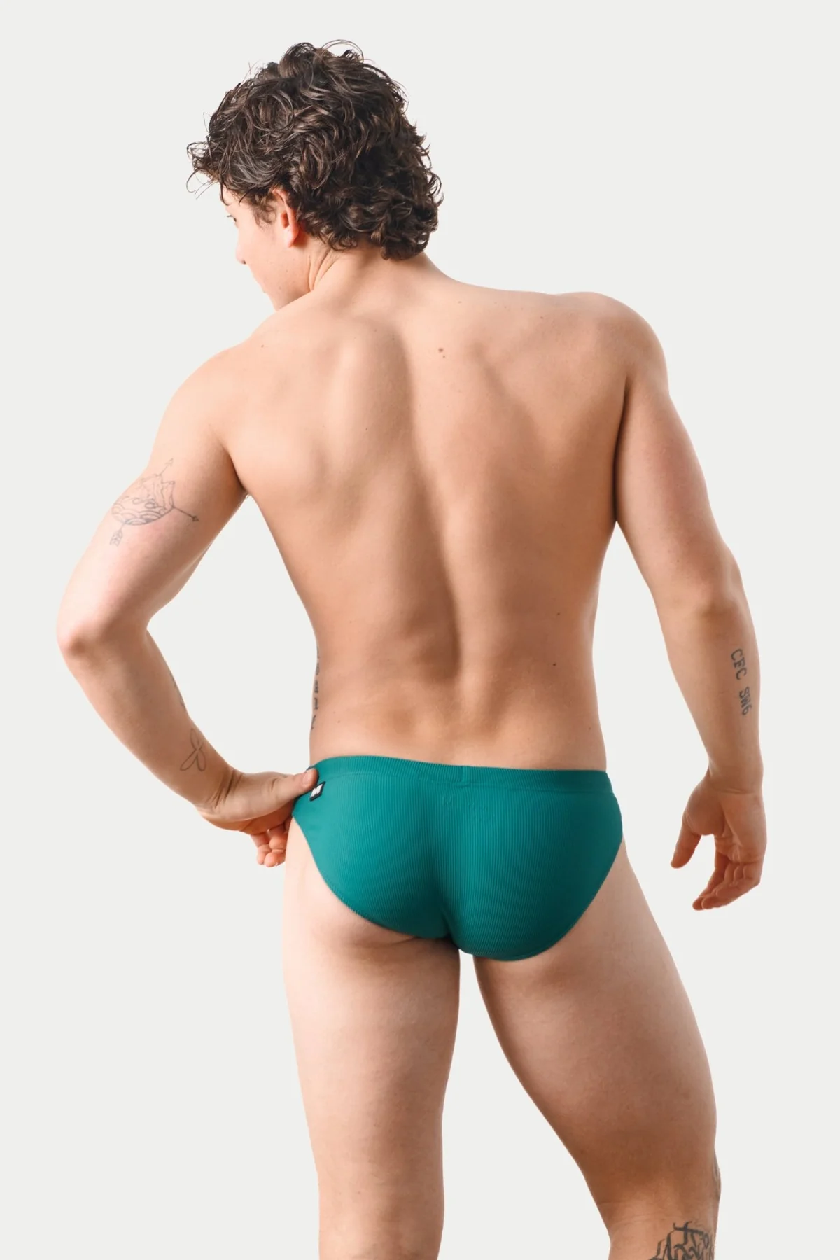AWRY SURGE SWIM BRIEF - TEAL