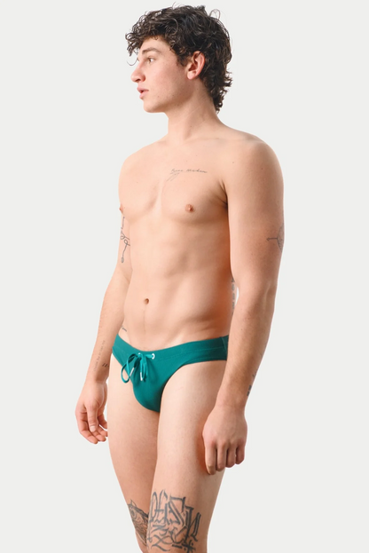 AWRY SURGE SWIM BRIEF - TEAL