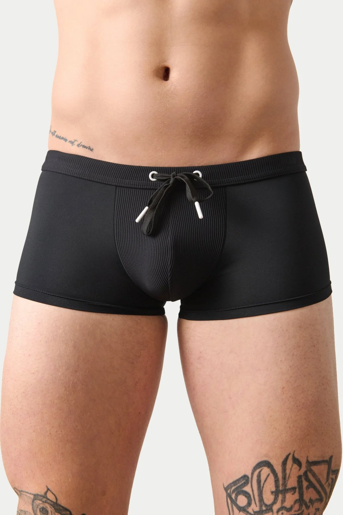 AWRY SURGE SWIM THONG TRUNK - BLACK