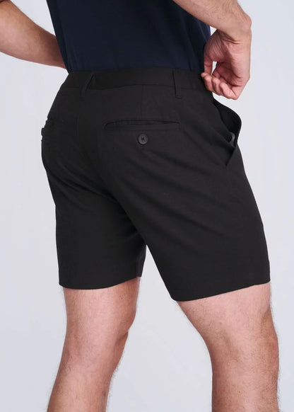 POSTMARC 6" TEXTURED STRETCH KNIT CHINO - BLACK