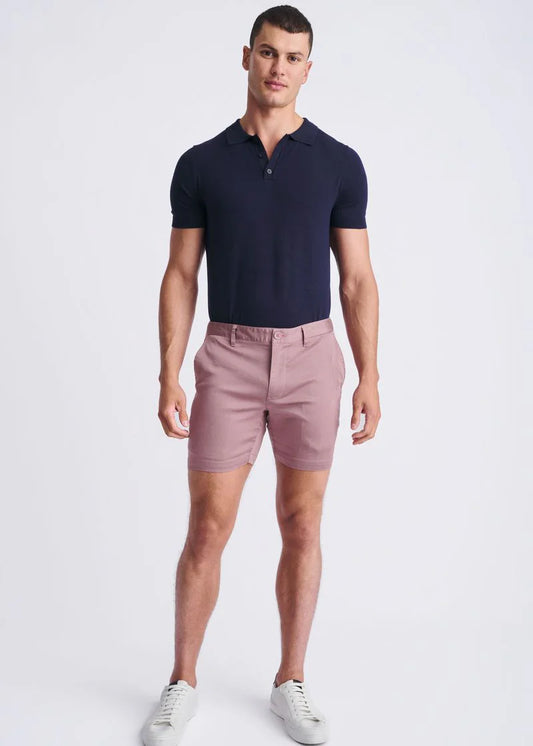 POSTMARC 6" TEXTURED STRETCH KNIT CHINO - PUNCH