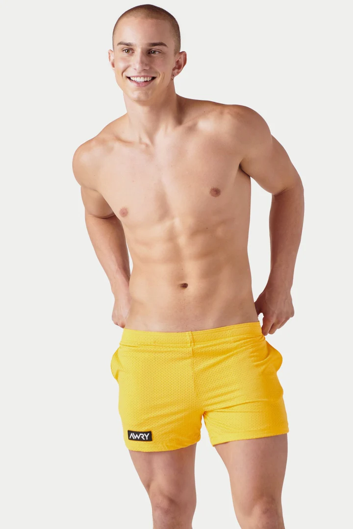 AWRY VARSITY SHORT - AMBER